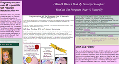 Desktop Screenshot of getpregnantover40.com